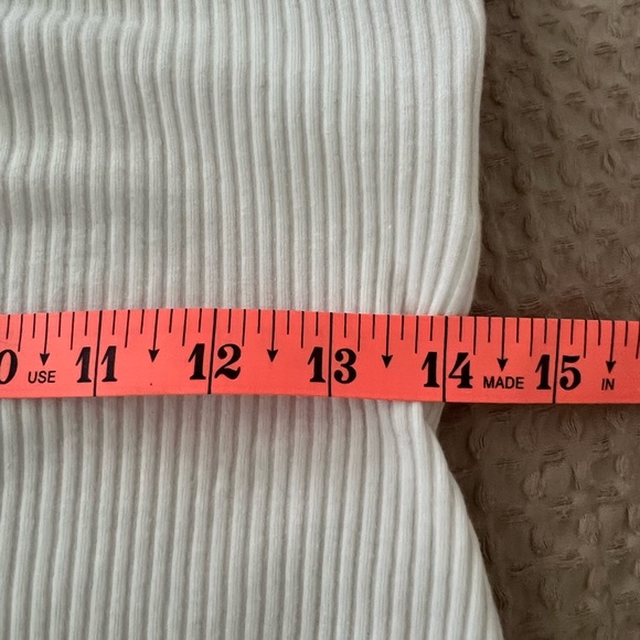 SHEIN | White Ribbed Twist Front Bodysuit Tank Top - Picture 10 of 14